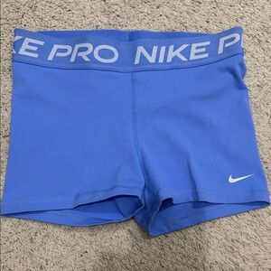 Nike Pro Light Blue Training Shorts